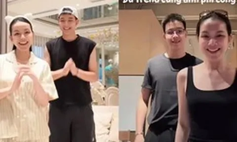 Con trai cao 1m86 của Hoa hậu Thùy Lâm và Tiến sĩ kinh tế: Lên sóng vài giây đã gây sốt