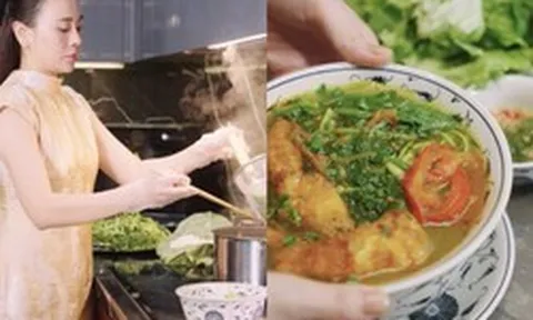 Mâm cơm cá rô phi mùa thu của Phương Oanh