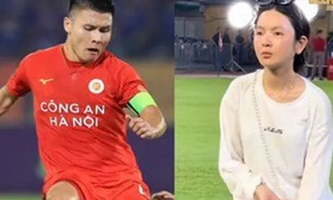 Xôn xao phong cách của Chu Thanh Huyền khi ra sân cổ vũ Quang Hải