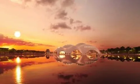 Việt Nam đang xây một công trình có mái vòm siêu mỏng, siêu chịu lực có thể phản chiếu màu nước theo từng thời điểm trong ngày do KTS có tầm ảnh hưởng nhất thế giới thiết kế