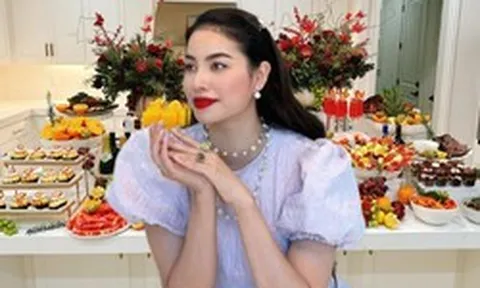 Mâm cơm nhà của Phạm Hương và chồng đại gia tại Mỹ
