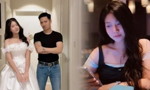 Phản ứng đáng yêu của con gái Mạnh Trường khi xem cảnh bố hôn bạn diễn