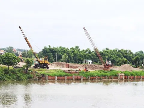 Bắc Giang tăng cường quản lý hoạt động khai thác cát, sỏi lòng sông
