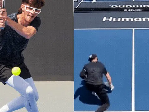 Tay vợt Pickleball "tính nóng như kem" đập nát vợt, móp cả sân tại PPA