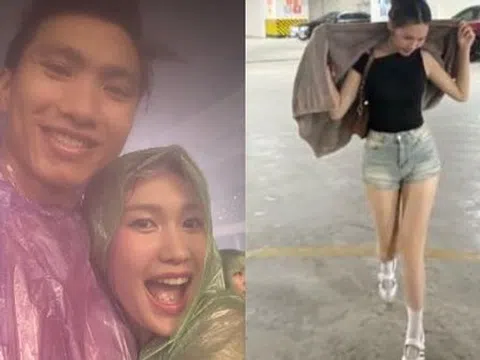 Bắt gặp "bạch nguyệt quang" làng bóng đá ôm say đắm cầu thủ nổi tiếng top đầu Việt Nam, cùng tắm mưa với G-Dragon
