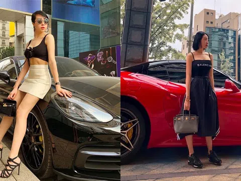 'Hot mom' Cún Bông từng khoe dàn xe đắt tiền trước khi bị bắt: Có cả Ferrari, Porsche, trị giá ước tính hàng chục tỷ đồng