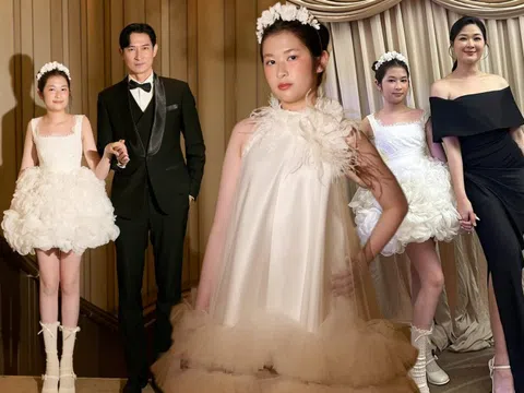 Con gái 13 tuổi của Huy Khánh - Mạc Anh Thư: Chân dài miên man như siêu mẫu, khuôn mặt cực kỳ giống mẹ