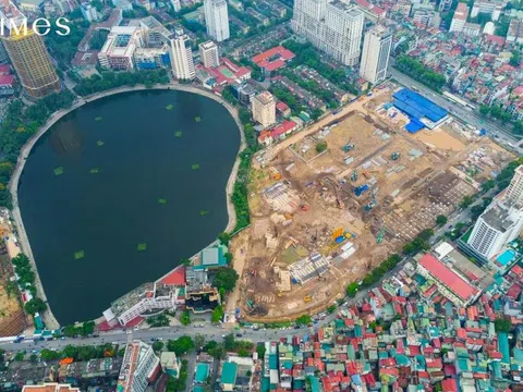 Khi tỷ phú “chơi lớn”: Đào hầm gửi xe rộng gấp 2,5 lần sân bóng đá cho 169 căn nhà phố trên “đất vàng” quận Ba Đình