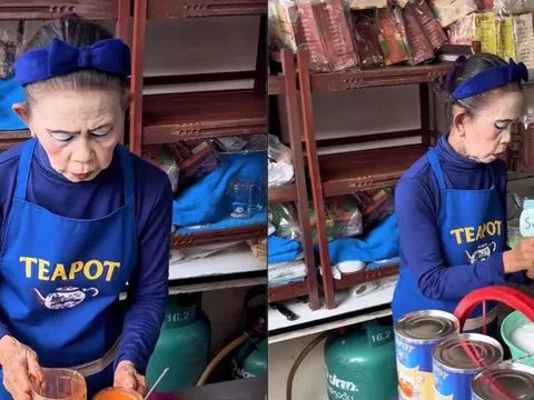Chân dung bà chủ quán cà phê Thái có lớp make-up triệu người "không dám nhận đối thủ", pha cà phê nhìn muốn "tiểu đường"