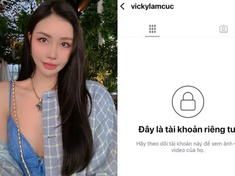 Hoa hậu Lam Cúc bất ngờ khoá sạch mạng xã hội
