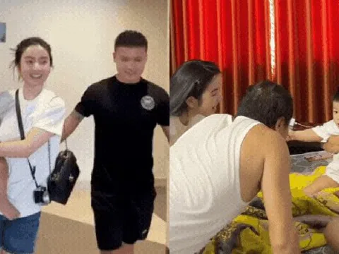 Chu Thanh Huyền bí mật đưa con trai về quê Quang Hải, phản ứng của bố mẹ chàng cầu thủ mới thú vị