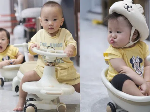 Hai nhóc tỳ nhà Phương Oanh - shark Bình khiến dân mạng cười ngất: Người thì nghiêm túc, người thì lầy hết nấc