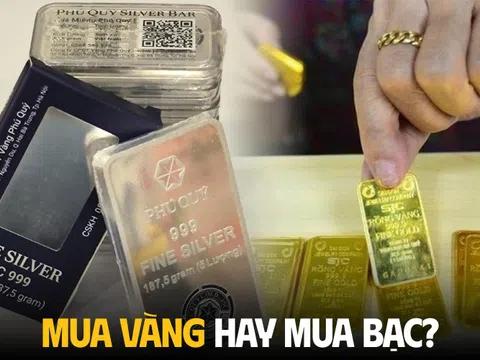 Giá vàng "nắm tay" giá bạc đi lên, nhiều người băn khoăn: Giờ nên mua vàng hay mua bạc?
