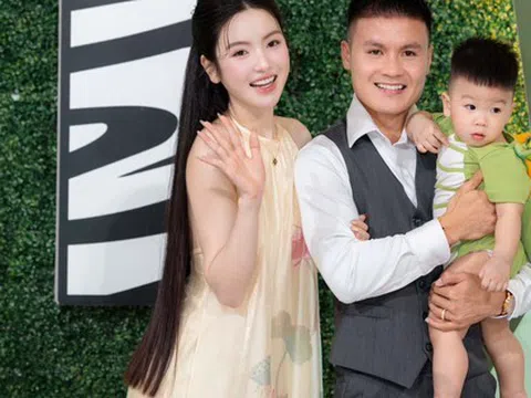 Chu Thanh Huyền hóa cô dâu, Quang Hải bảnh bao như chú rể trong tiệc thôi nôi xa hoa loá mắt của con trai