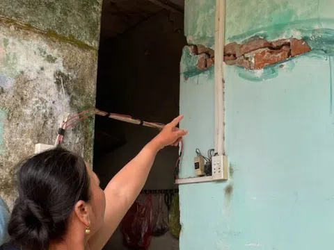 Nhà dân Đà Nẵng nứt nẻ do quá trình thi công đường cao tốc