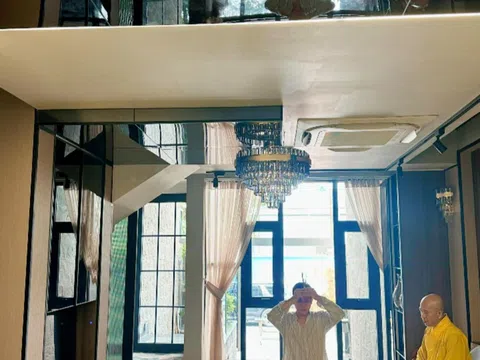 Nam ca sĩ chán ở villa 35 tỷ đồng liền xây nhà phố 5 tầng, 600m2 ở Thủ Đức để sống cùng vợ đẹp và 5 con
