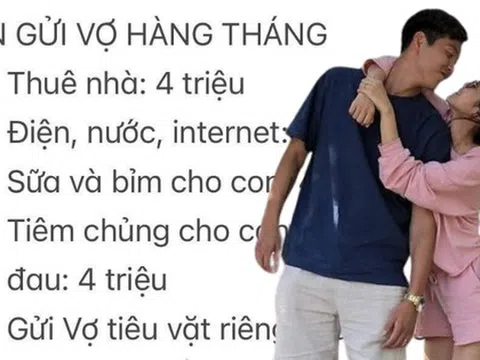 Bức ảnh "gửi vợ tiền tiêu vặt của vợ" khiến dân mạng ghen đỏ mắt