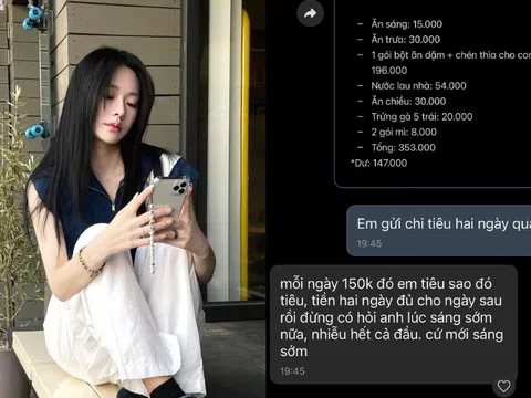 "Mỗi ngày 150k tiêu sao thì tiêu": Sự thật xót xa sau dòng tin nhắn sao kê chi tiêu