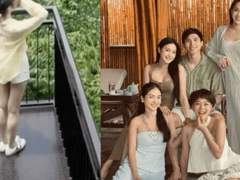 Doãn Hải My khoe visual Top 10 Hoa hậu, chân dài thẳng tắp chiếm spotlight khi cùng Văn Hậu "trốn con" đi chill