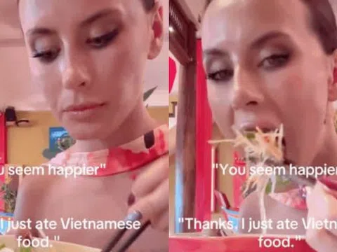 Khách Tây hạnh phúc vì ăn món gỏi đu đủ ở Việt Nam nhưng dân mạng chỉ chú ý đến một điều