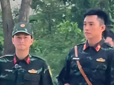 Thượng uý Lê Hoàng Hiệp bất ngờ xuất hiện bên cạnh dàn sao, khiến top 1 trai đẹp Huỳnh Anh - Bình An "tàng hình"?