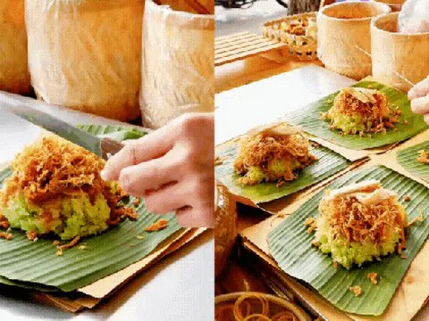 Quầy xôi xéo lá dứa nổi như cồn ở Cần Thơ: Chỉ 15k mà vừa ngon vừa chắc bụng, còn được xem cô chủ "múa tay" cực điệu nghệ!