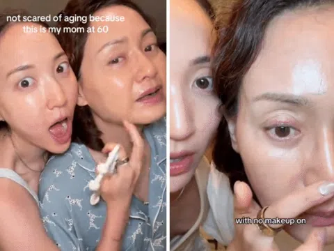 Cô nàng Hàn Quốc khoe làn da tuổi 60 của mẹ: Cách bà bôi kem và uống nước đúng là kinh nghiệm để đời