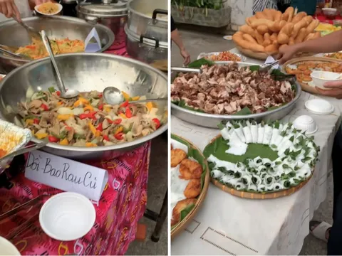 Đám giỗ miền Tây "lên đời" thành tiệc buffet: Bàn tiệc dài như quầy tại nhà hàng, món nào cũng xịn khiến ai cũng bất ngờ
