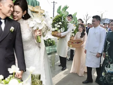 3 chi tiết CỰC ĐẮT trong đám cưới Hoa hậu Đỗ Thị Hà