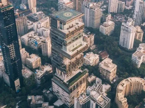 Toàn cảnh dinh thự của gia tộc giàu nhất Ấn Độ khiến 1,7 tỷ dân phải ngửa cổ nhìn