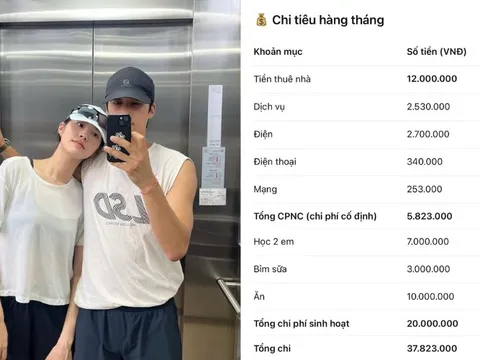 Nhà 4 người tiêu 38 triệu/tháng