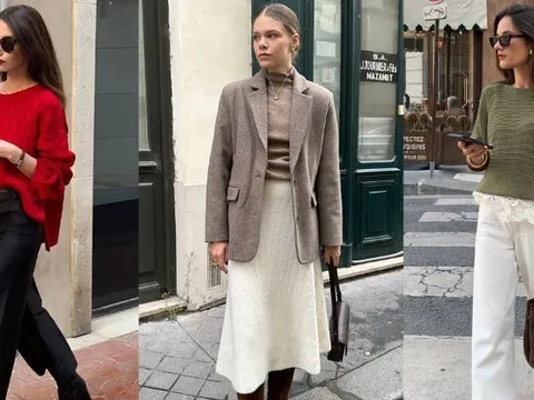 5 cách mặc áo len không cầu kỳ mà đẹp long lanh của phụ nữ Pháp