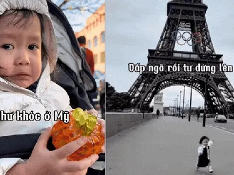 Khóc ở Mỹ, ngã ở Paris..., cô bé mới 3 tuổi đã được "vi vu" khắp thế giới: Đúng là "tuổi thơ dữ dội" khiến người lớn còn phải ước ao