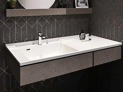 Chậu rửa mặt liền khối Yoshimoto – May đo theo từng milimet