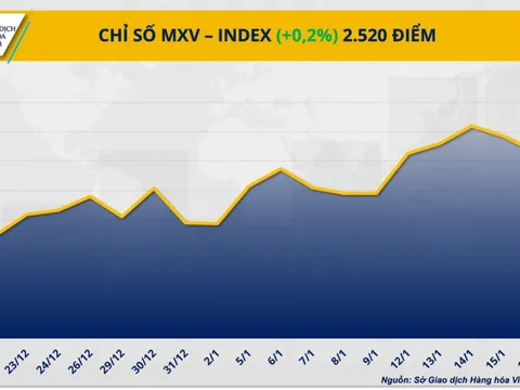 THỊ TRƯỜNG HÀNG HÓA: Thanh khoản sụt giảm trong ngày Mỹ nghỉ lễ, MXV-Index vẫn giữ sắc xanh