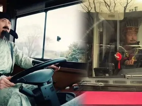 Tài xế xe buýt hóa thân thành Tần Thủy Hoàng, Lý Bạch để hút khách