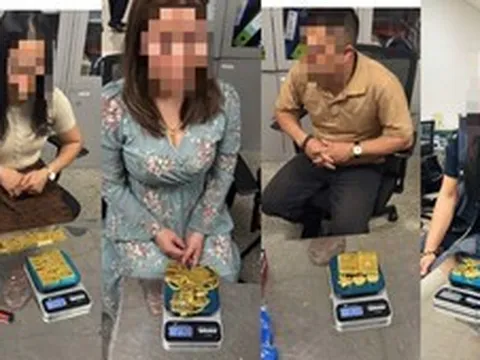 Hải quan Nội Bài phát hiện 4 người cất giấu hơn 12 kg kim loại nghi vàng