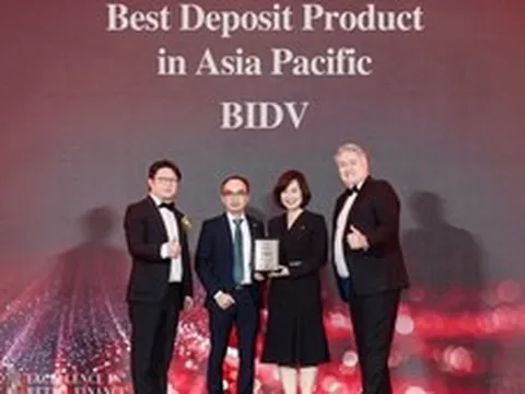 BIDV lập cú đúp giải thưởng ngân hàng bán lẻ và tiền gửi châu Á