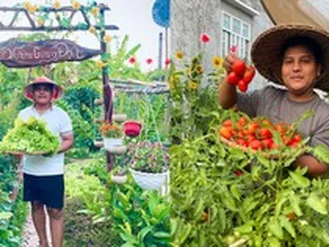 Chênh vênh ở thành phố, chàng trai 9x Vĩnh Long về quê xây "thiên đường hạ giới" với 100 triệu đồng: Trồng rau, nuôi cá và 1001 thứ hoa thơm...