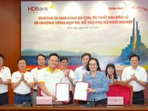 HDBank đẩy mạnh gói vay ưu đãi 12.000 tỷ đồng để đồng hành với người dân phục hồi sau lũ, an tâm đón Tết