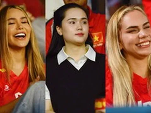 Dàn WAGs Việt đọ sắc khán đài: Quỳnh Anh chuẩn tiểu thư, vợ Hoàng Hên, Xuân Son visual sáng bừng chiếm trọn "spotlight"