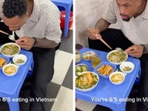 Khách Tây co cụm, khép nép để ăn phở Việt tại phố cổ Hà Nội