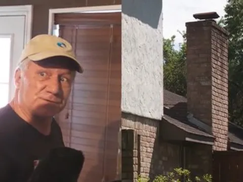 Cặp vợ chồng hốt hoảng phát hiện kẻ trộm mắc kẹt trong ống khói