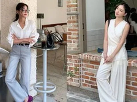 5 mẫu quần dài siêu hợp với áo trắng, cứ mặc cả combo là đẹp