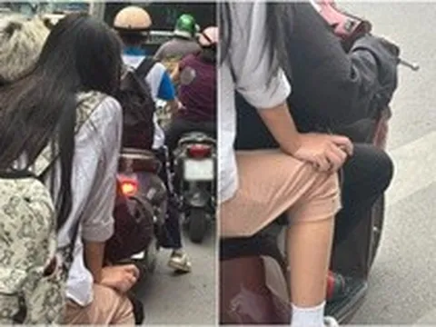 Bức ảnh "combo cá biệt" của hai bạn trẻ trên phố gây xôn xao mạng xã hội: Chi tiết nào khiến phụ huynh nhìn mà khóc hết nước mắt?