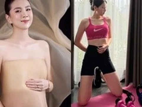 Con trai vừa tròn 1 tuổi, Mai Ngọc bất ngờ đăng ảnh bầu
