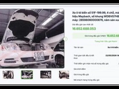 Một người trả hơn 16,6 tỉ đồng mua Maybach "biển VIP" của bà Trương Mỹ Lan