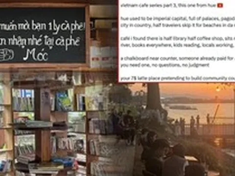 Khách Tây chê ly latte 7 đô phải ngỡ ngàng trước một quán cà phê ở Huế