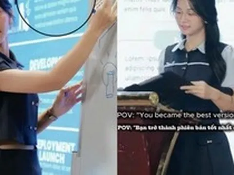 Lê Bống khoe vai trò giảng viên, nhưng cụm “Lorem Ipsum” trên slide mới là thứ gây chú ý