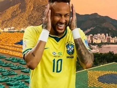 Hãng dép tông Brazil gây sốc khi xếp 4.500 đôi dép thành quốc kỳ khổng lồ cổ vũ World Cup